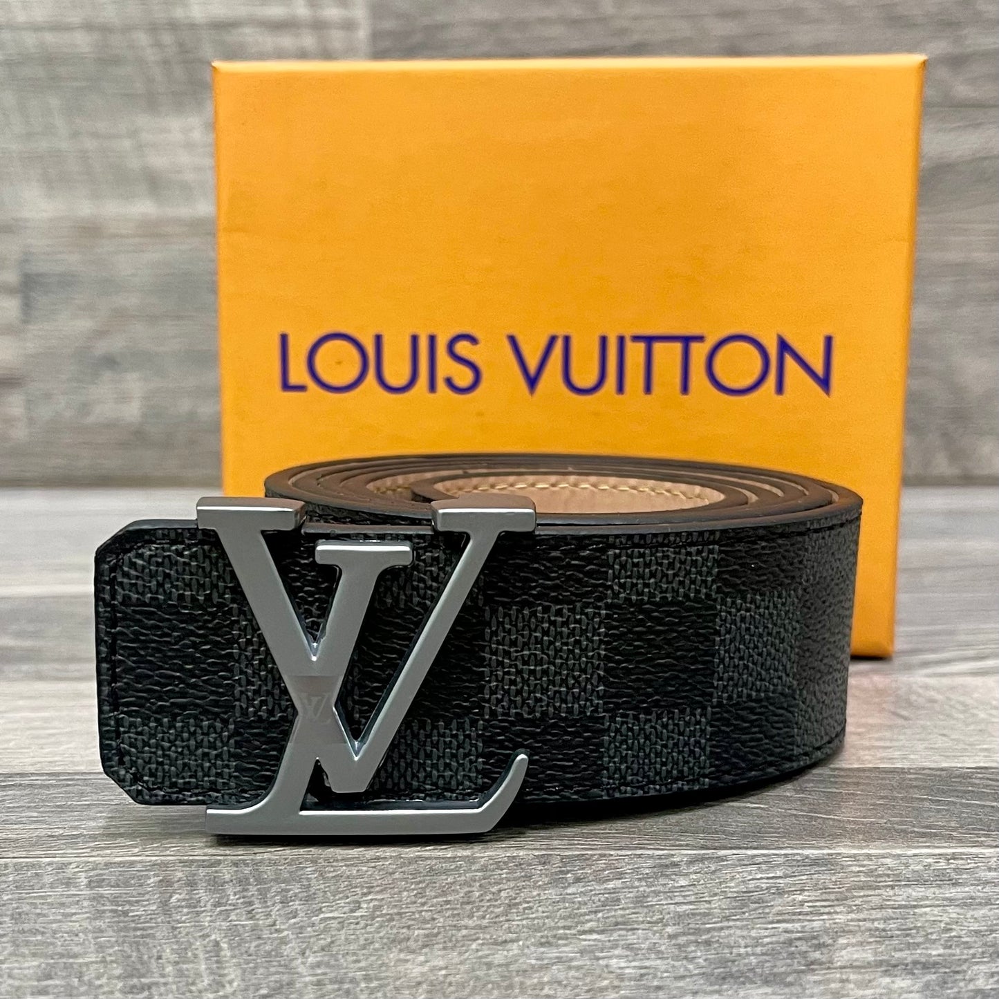 Louis Vuitton Belt Initiales Damier Black/Silver