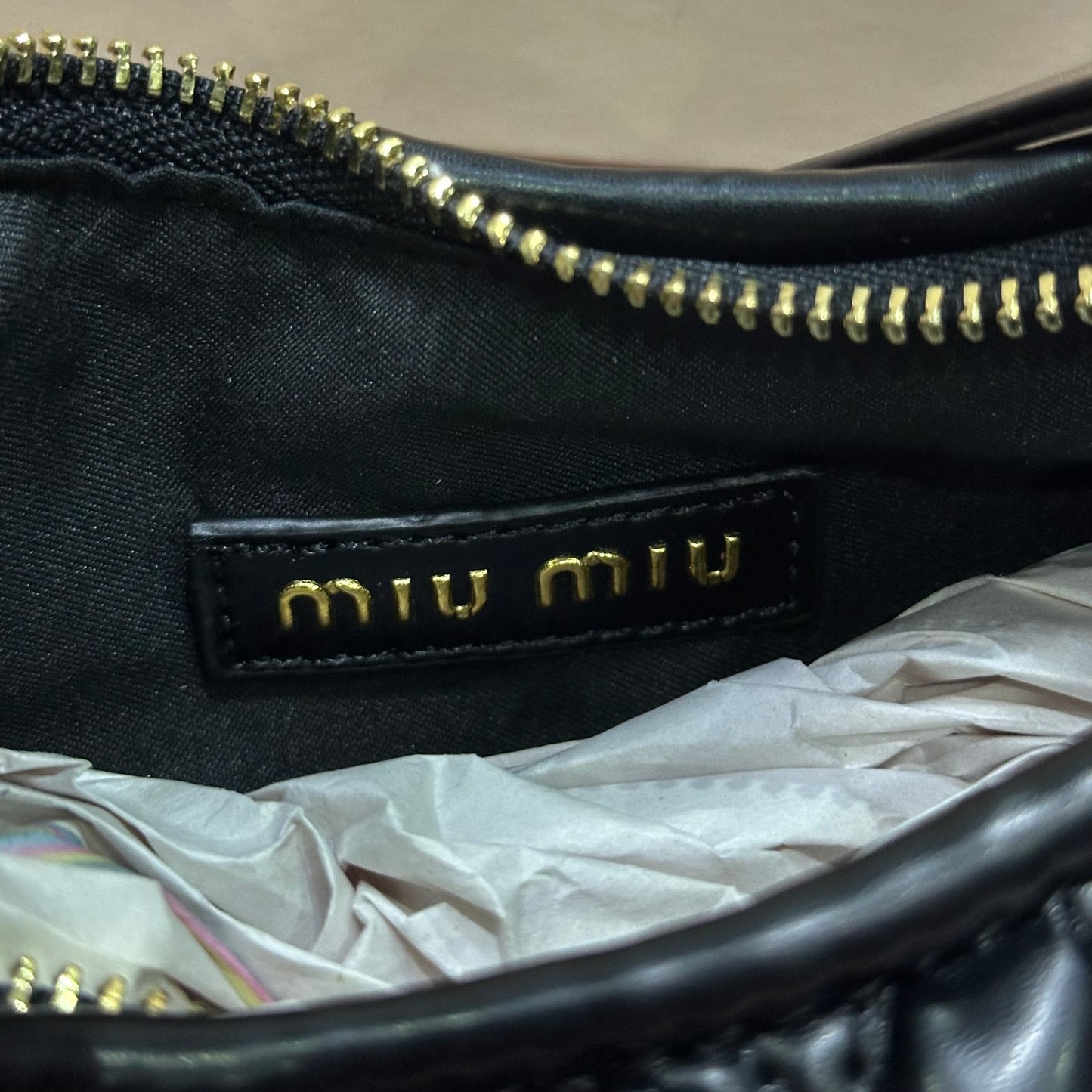 Miu Miu Hobo Black Leather bags