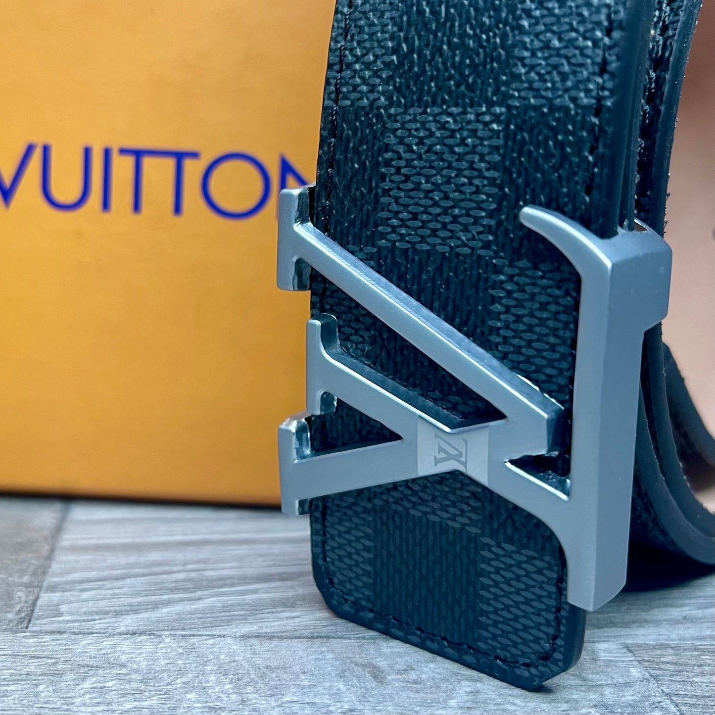 Louis Vuitton Belt Initiales Damier Black/Silver