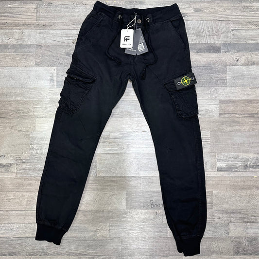 Stone Island Cargo Black Pants 2024