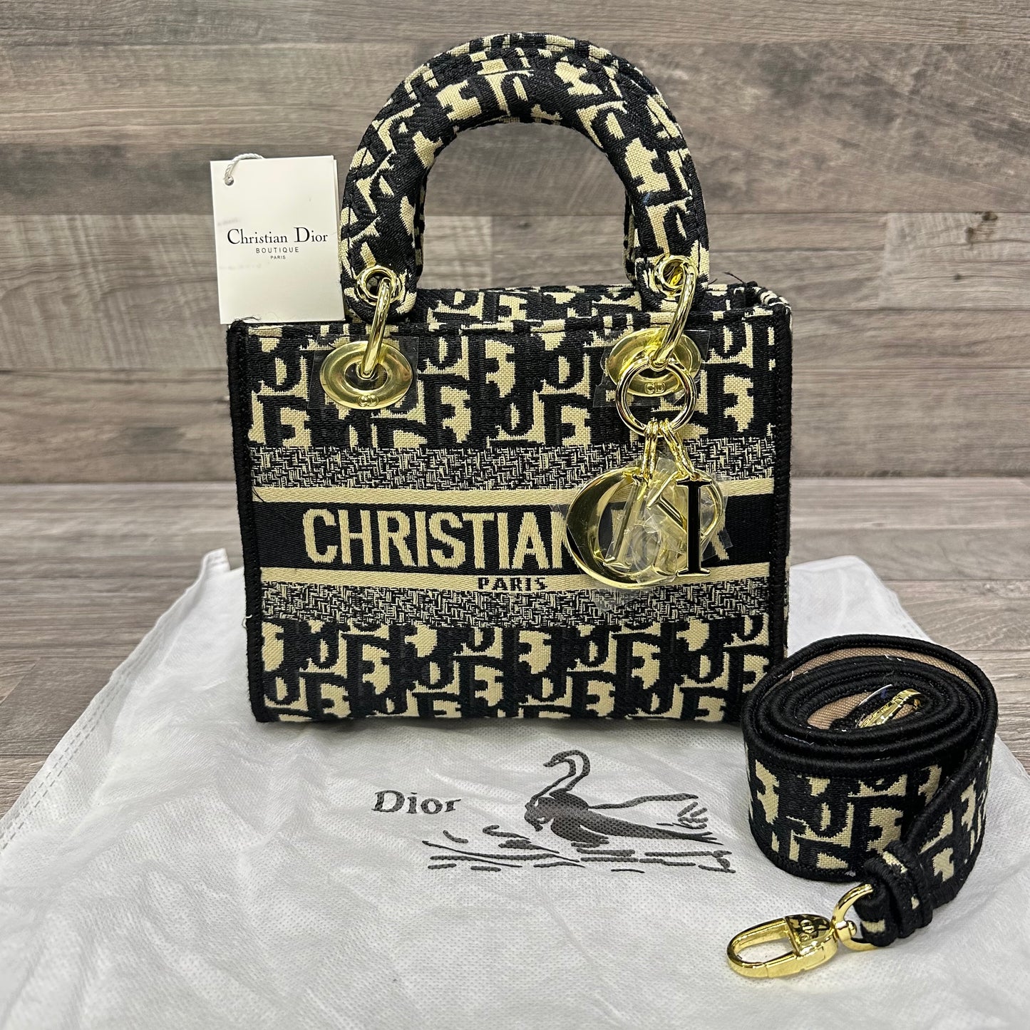 Dior Lady Mini Oblique Black bags