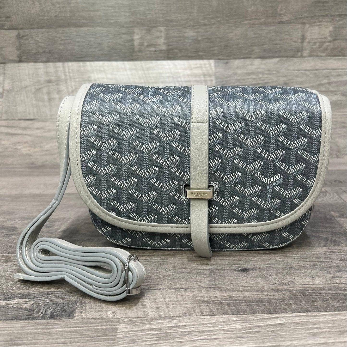 Goyard Goyardine Belvedere II Grey mens bags