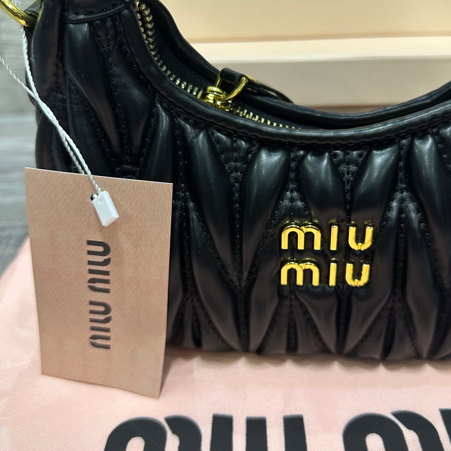 Miu Miu Hobo Black Leather bags