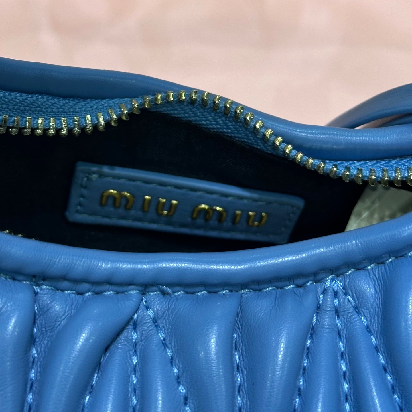 Miu Miu Hobo Light Blue Leather bags