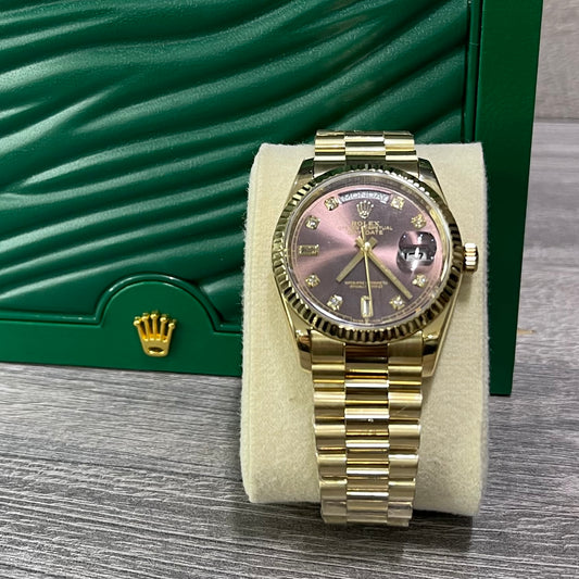 Rolex Day Date - Gold Purple Dial