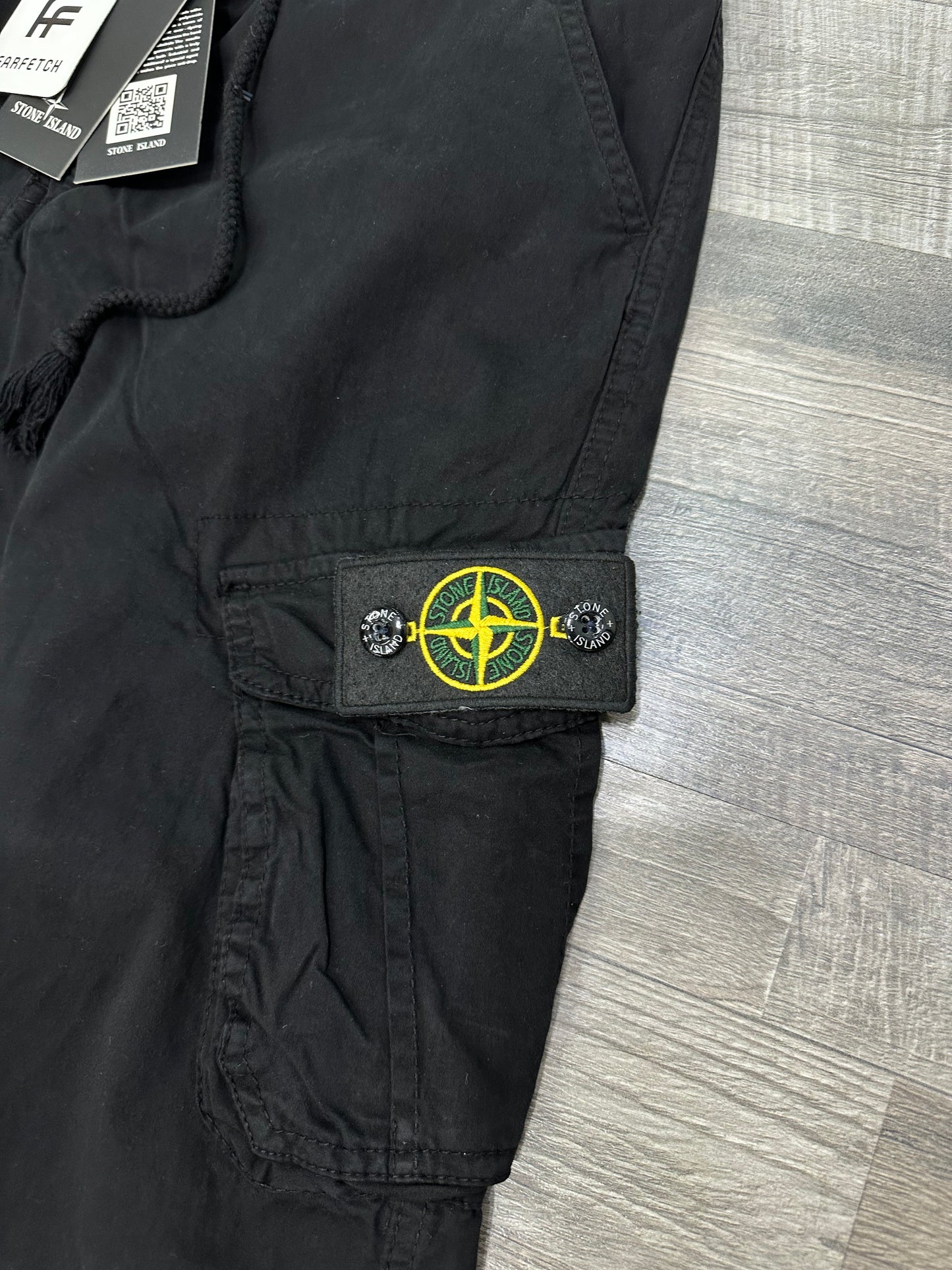 Stone Island Cargo Black Pants 2024