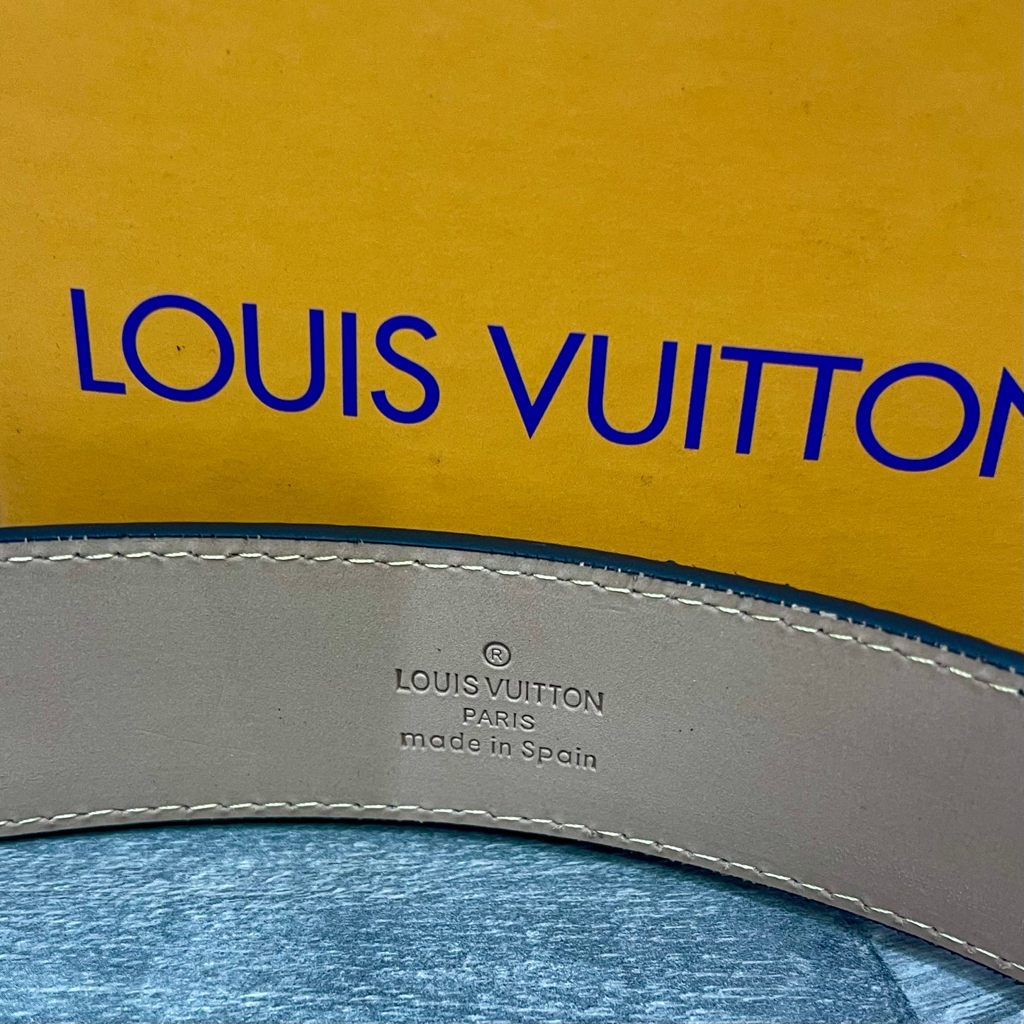 Louis Vuitton Belt Initiales Damier Black/Silver