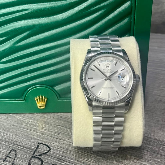Rolex Day Date -  White Gold Dial