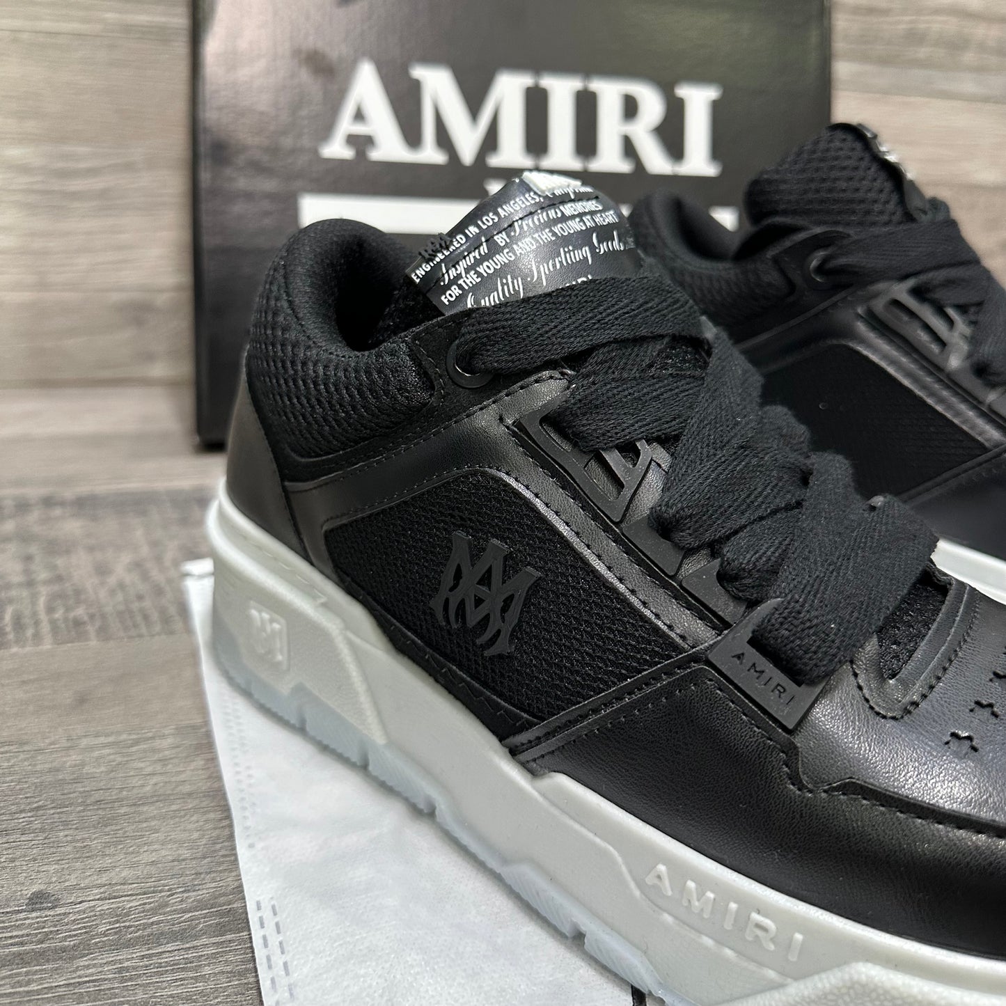 Amiri Trainer Black White Am1 NO