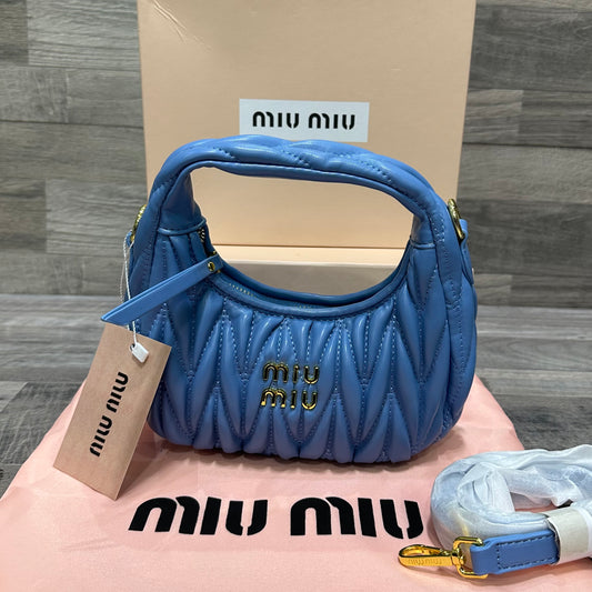 Miu Miu Hobo Light Blue Leather bags