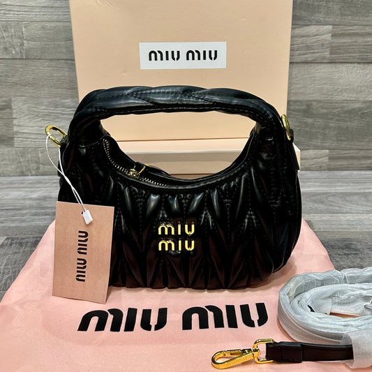 Miu Miu Hobo Black Leather bags