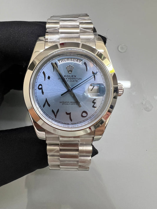 Rolex Day Date 40 Platinum Arabic Dial