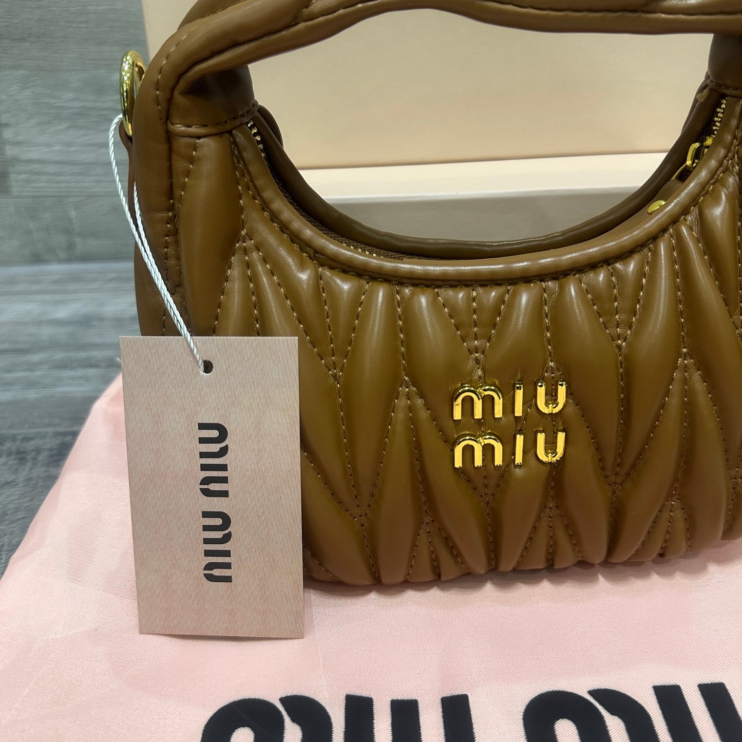 Miu Miu Hobo Brown Leather bags