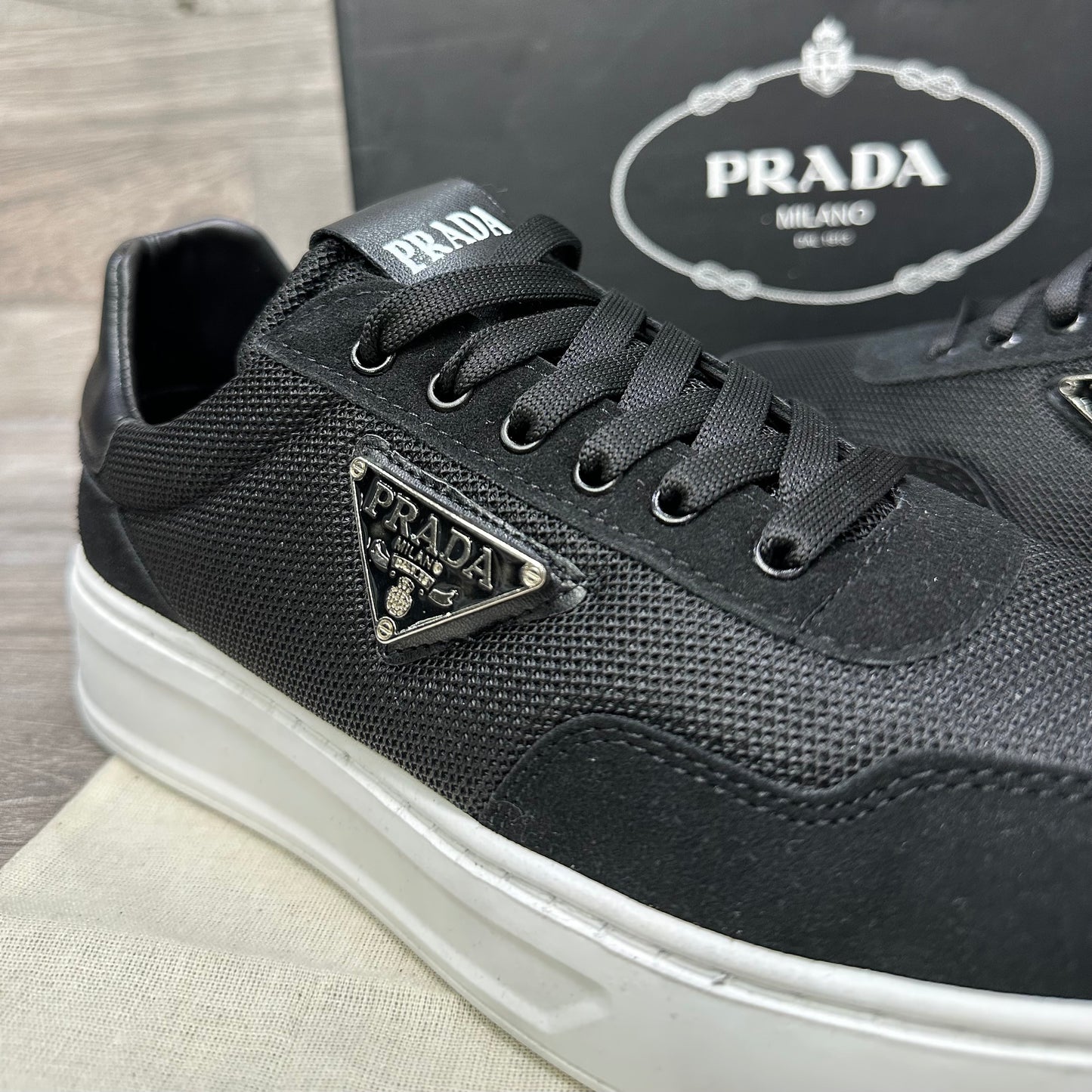 Prada Mens Black - Silver Classic 17