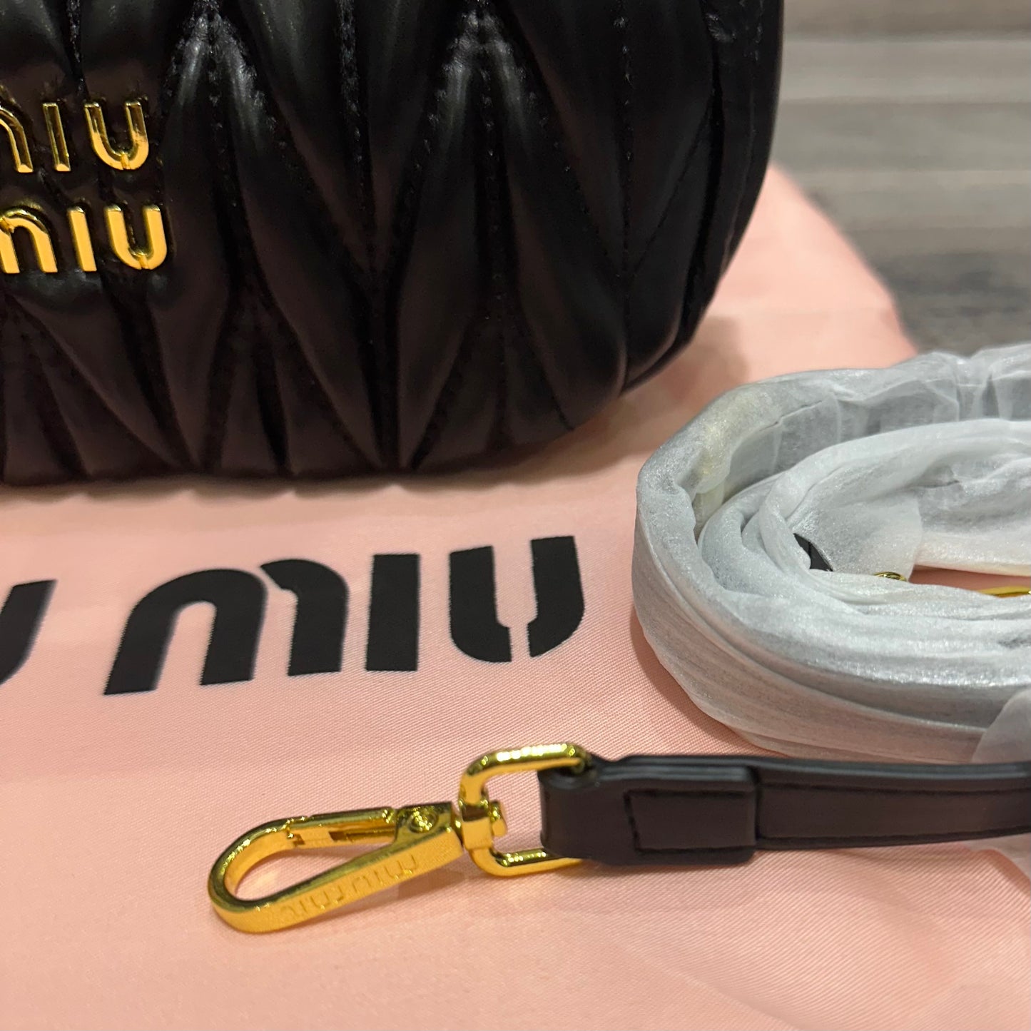 Miu Miu Hobo Black Leather bags