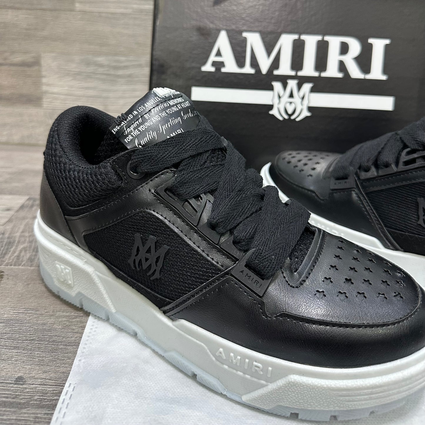 Amiri Trainer Black White Am1 NO