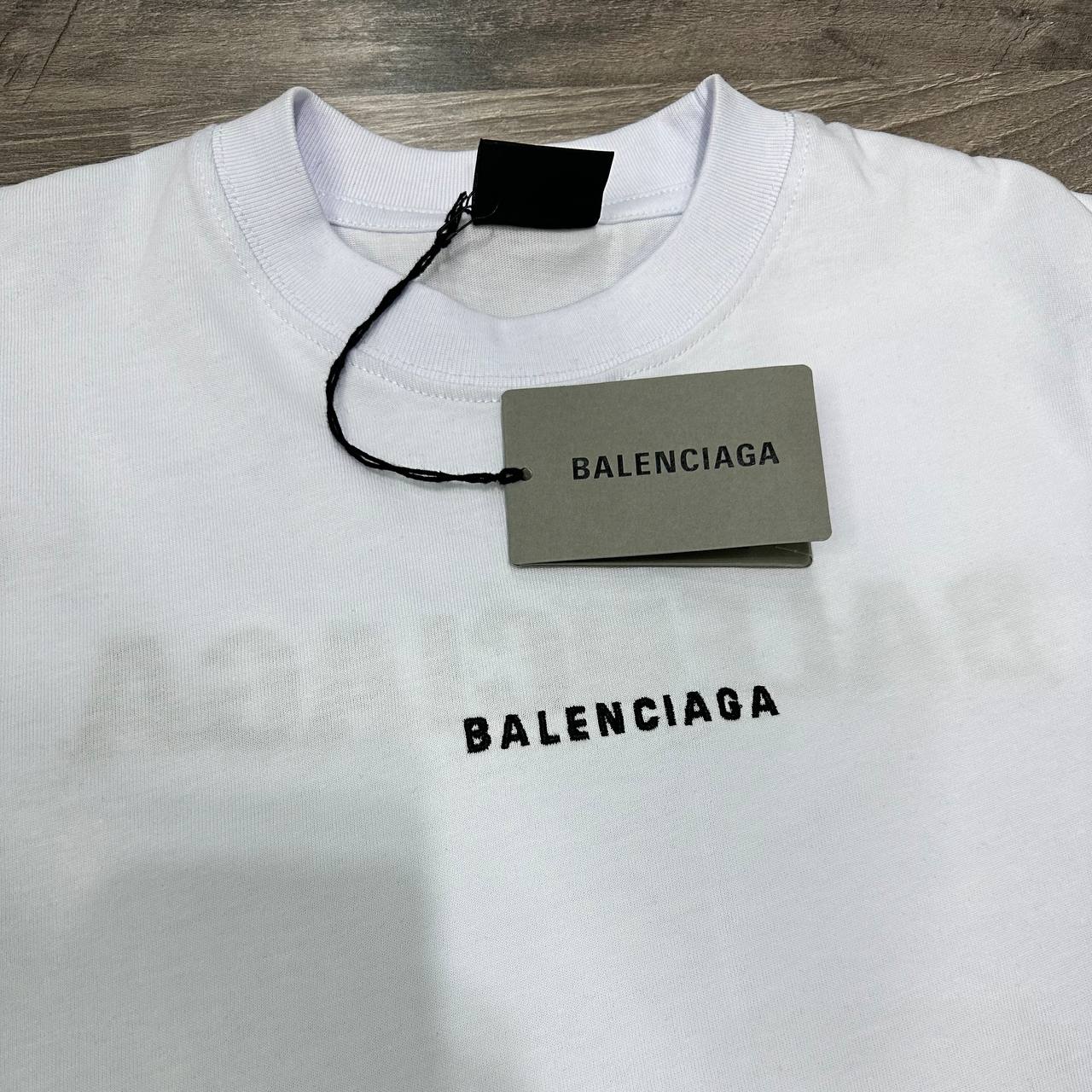 Balenciaga Embroidered Τ-shirt Logo Oversized
