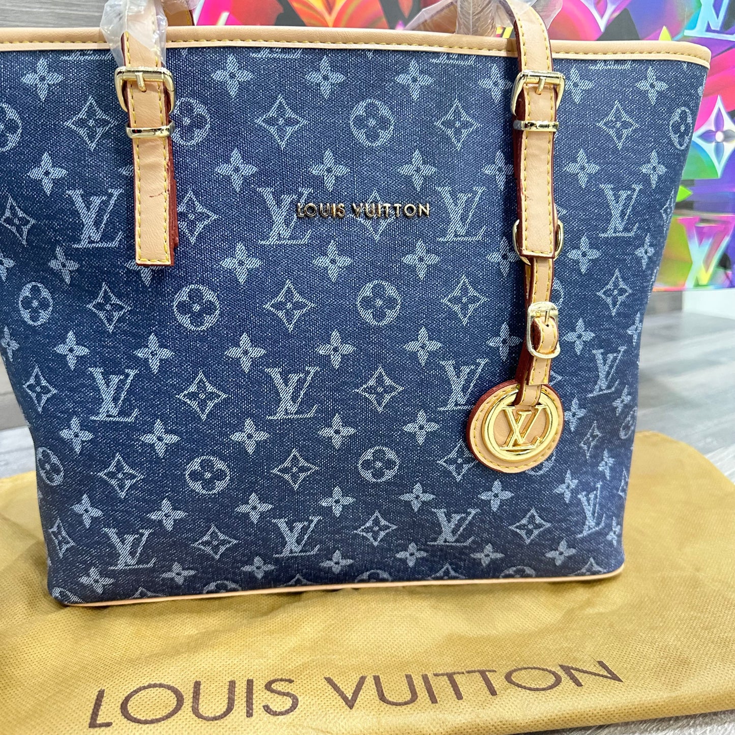 Louis Vuitton Hologram Blue Jean 2 bags
